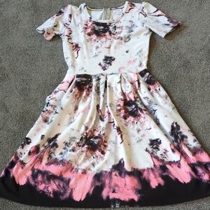 Lularoe Colorful Tie-Dye Amelia Dress Size M